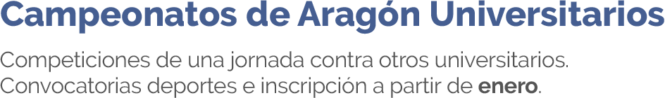 Campeonatos de Aragón Universitarios